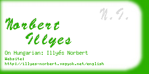 norbert illyes business card